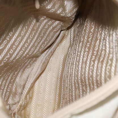 Prada Buckle Messenger Bag Tessuto, BEIGE, NYLON, Shoulder bag