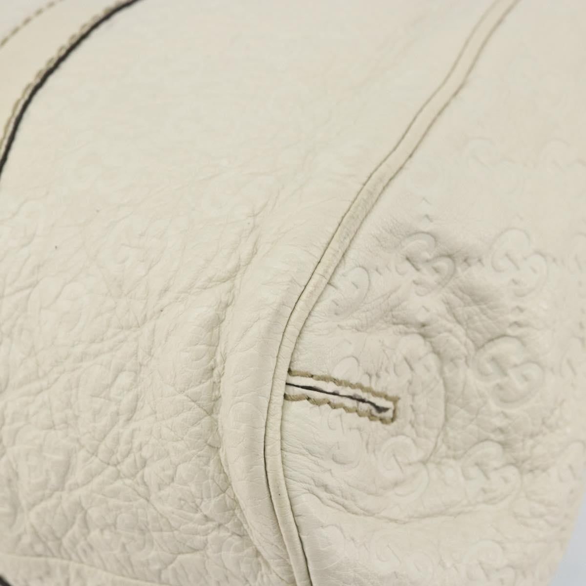 Gucci New Ladies Web Tote Guccissima Leather, WHITE, LEATHER, Tote bag