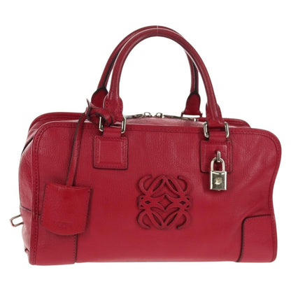 Loewe Amazona Bag Leather, RED, LEATHER, Handbag