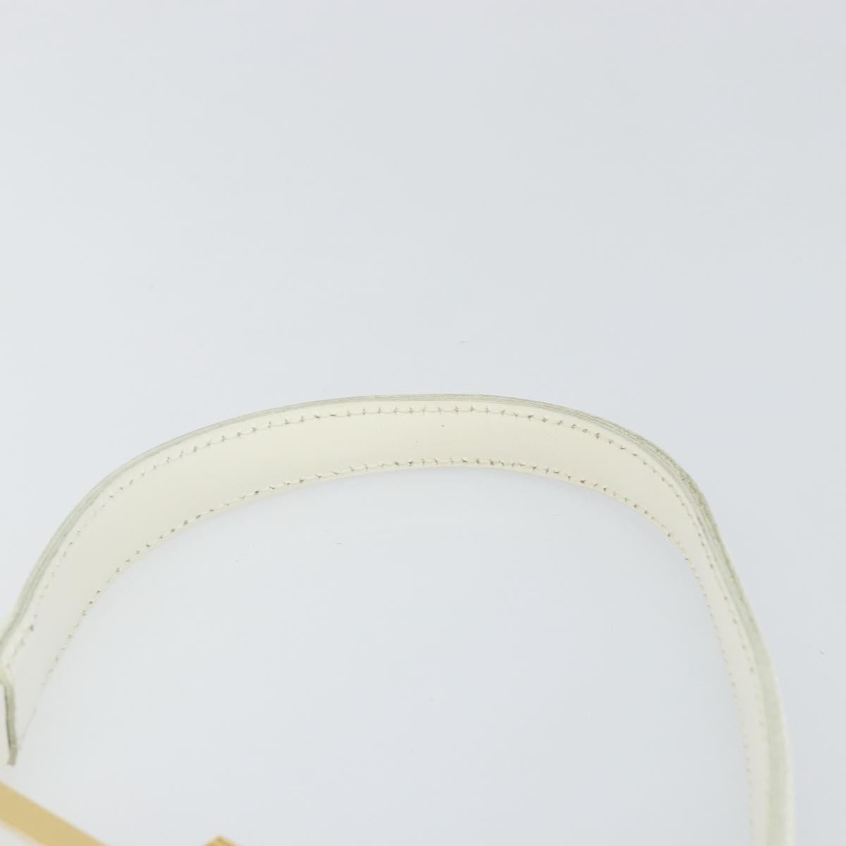 Versace Vintage Handbag Leather, WHITE, LEATHER, Handbag