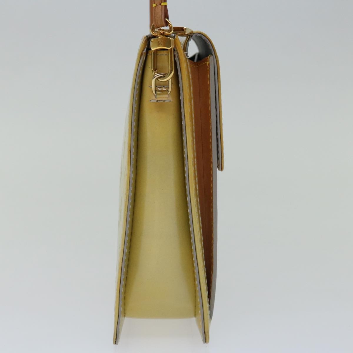 Louis Vuitton Mott Handbag Monogram Vernis, GRAY, PATENT_LEATHER, Handbag