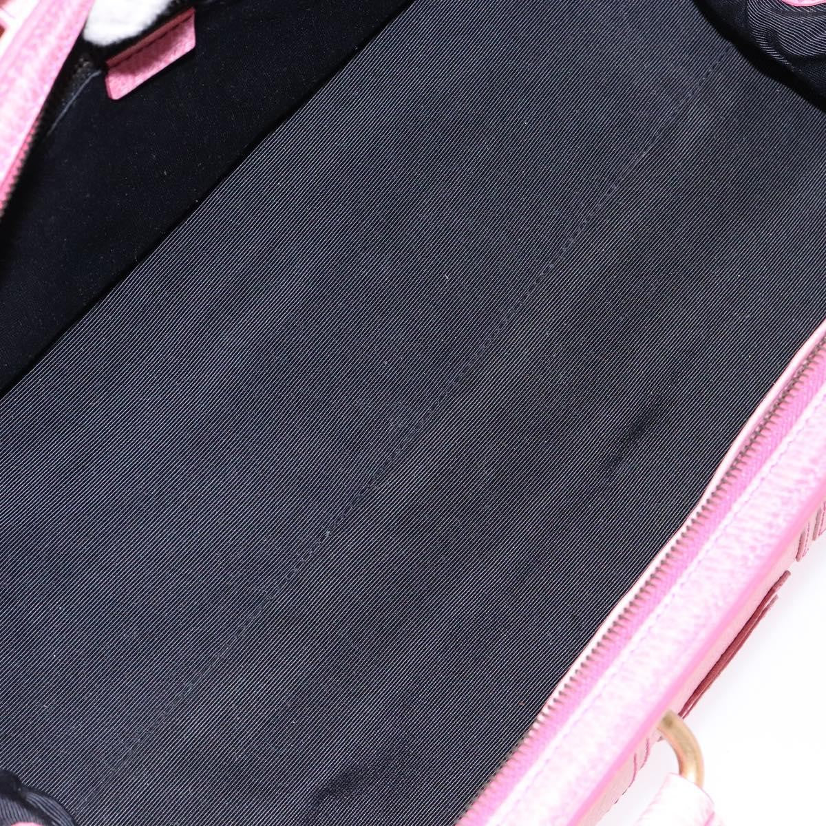 Celine Ella Satchel Leather, PINK, LEATHER, Handbag