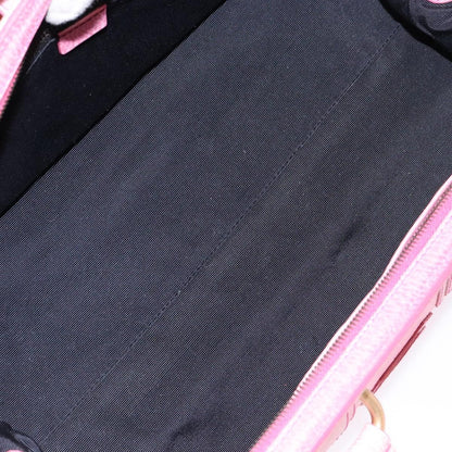 Celine Ella Satchel Leather, PINK, LEATHER, Handbag