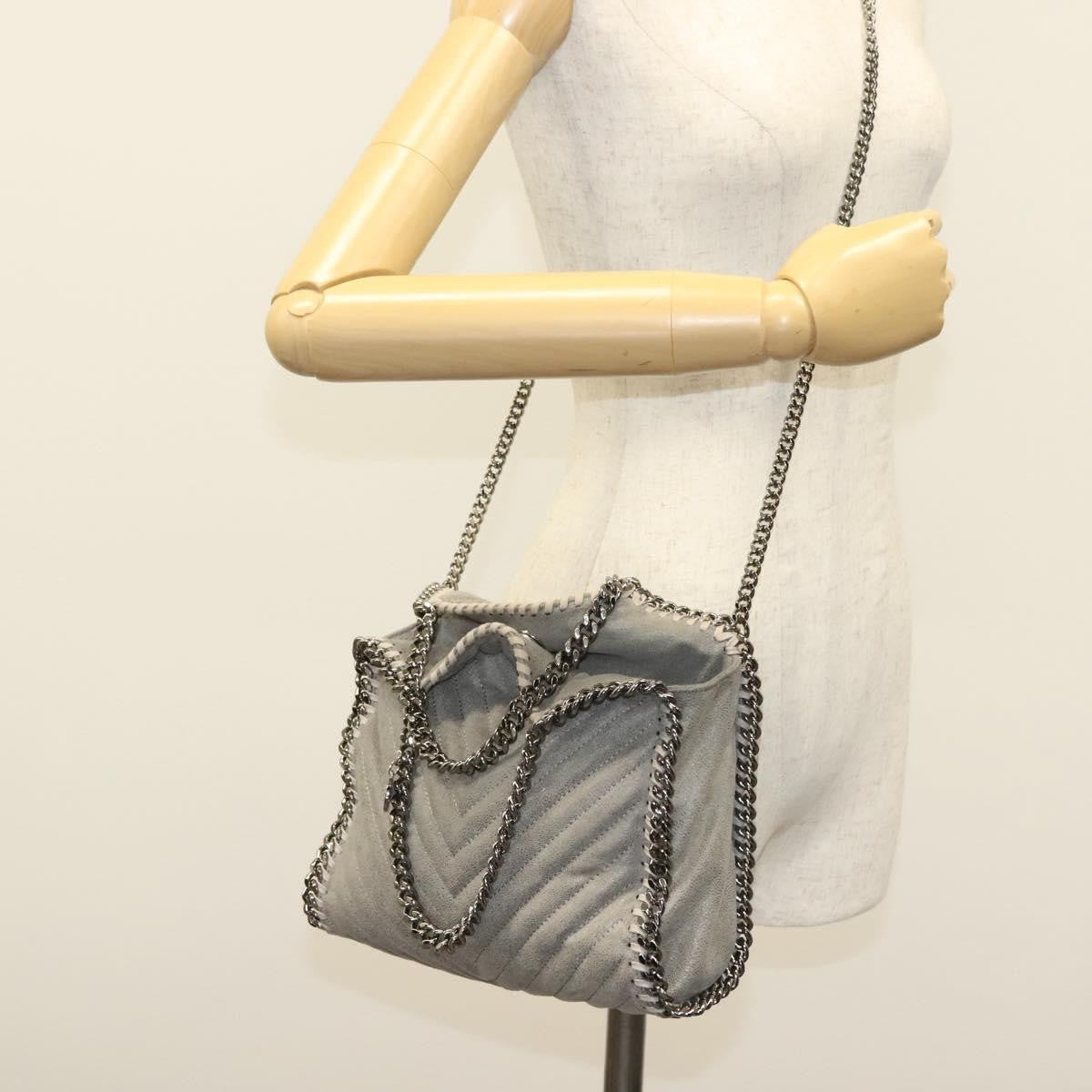 Stella McCartney Falabella Tote Suede, GRAY, SUEDE, Tote bag