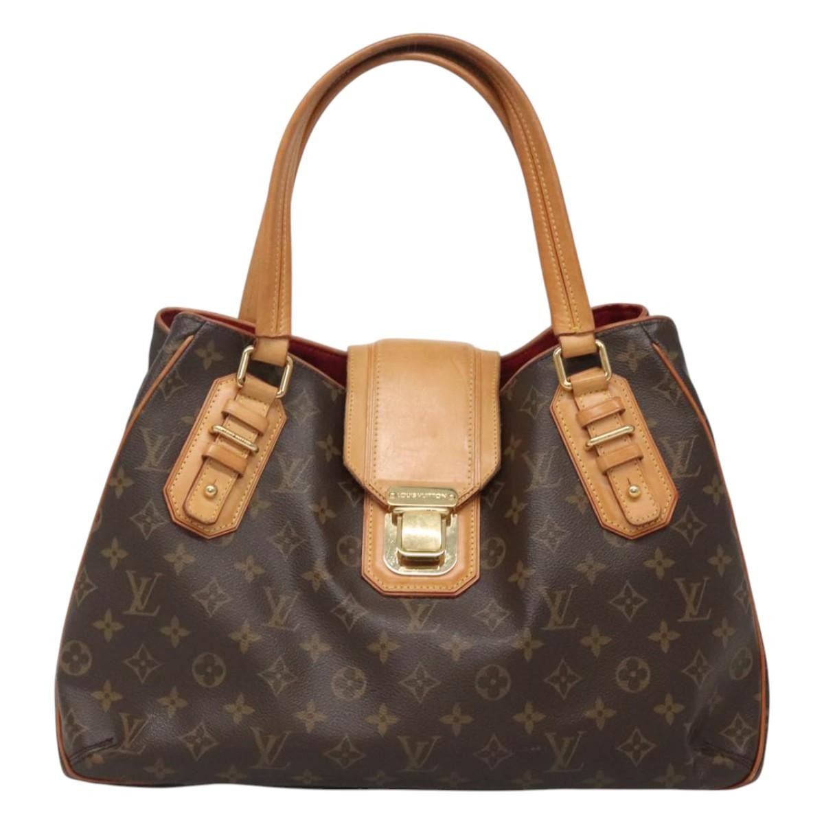 Louis Vuitton Griet Handbag Monogram Canvas, BROWN, CANVAS, Tote bag