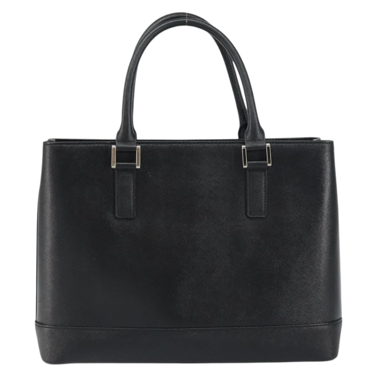 Burberry Vintage tote bag Leather, BLACK, LEATHER, Tote bag