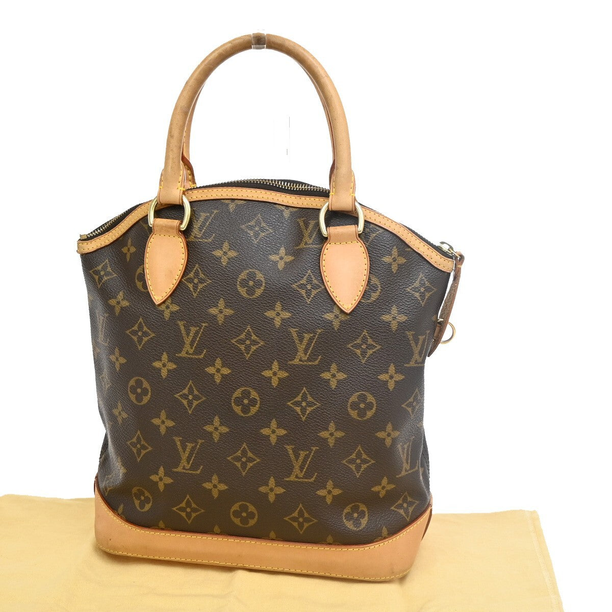 Louis Vuitton Lockit Handbag Monogram Canvas, BROWN, CANVAS, Handbag