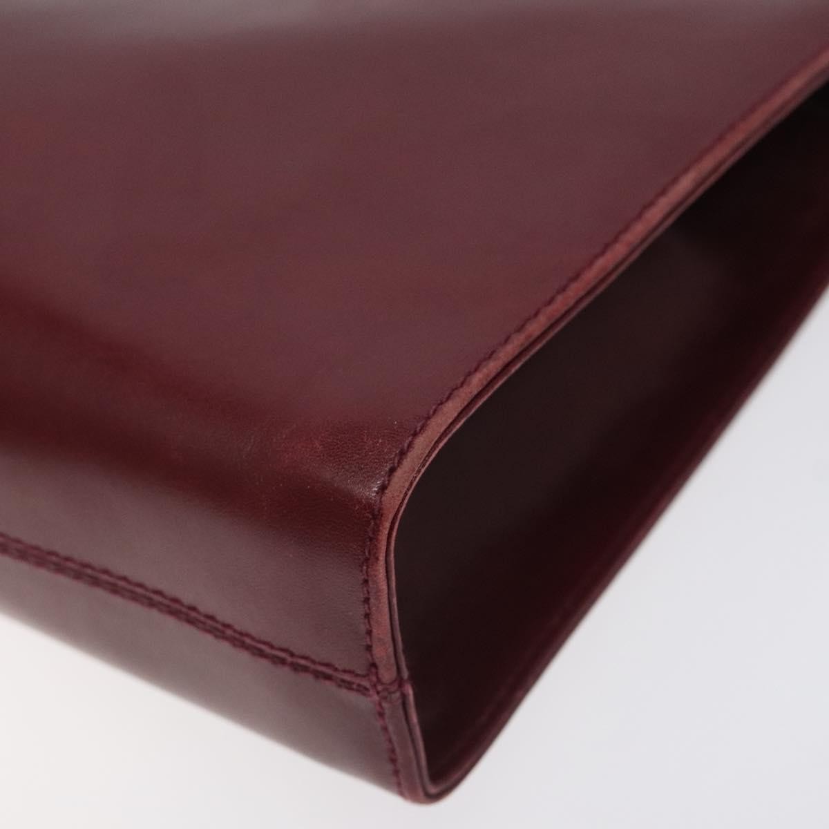 Salvatore Ferragamo Vintage Gancini Chain Shoulder Bag Leather, RED, LEATHER, Shoulder bag