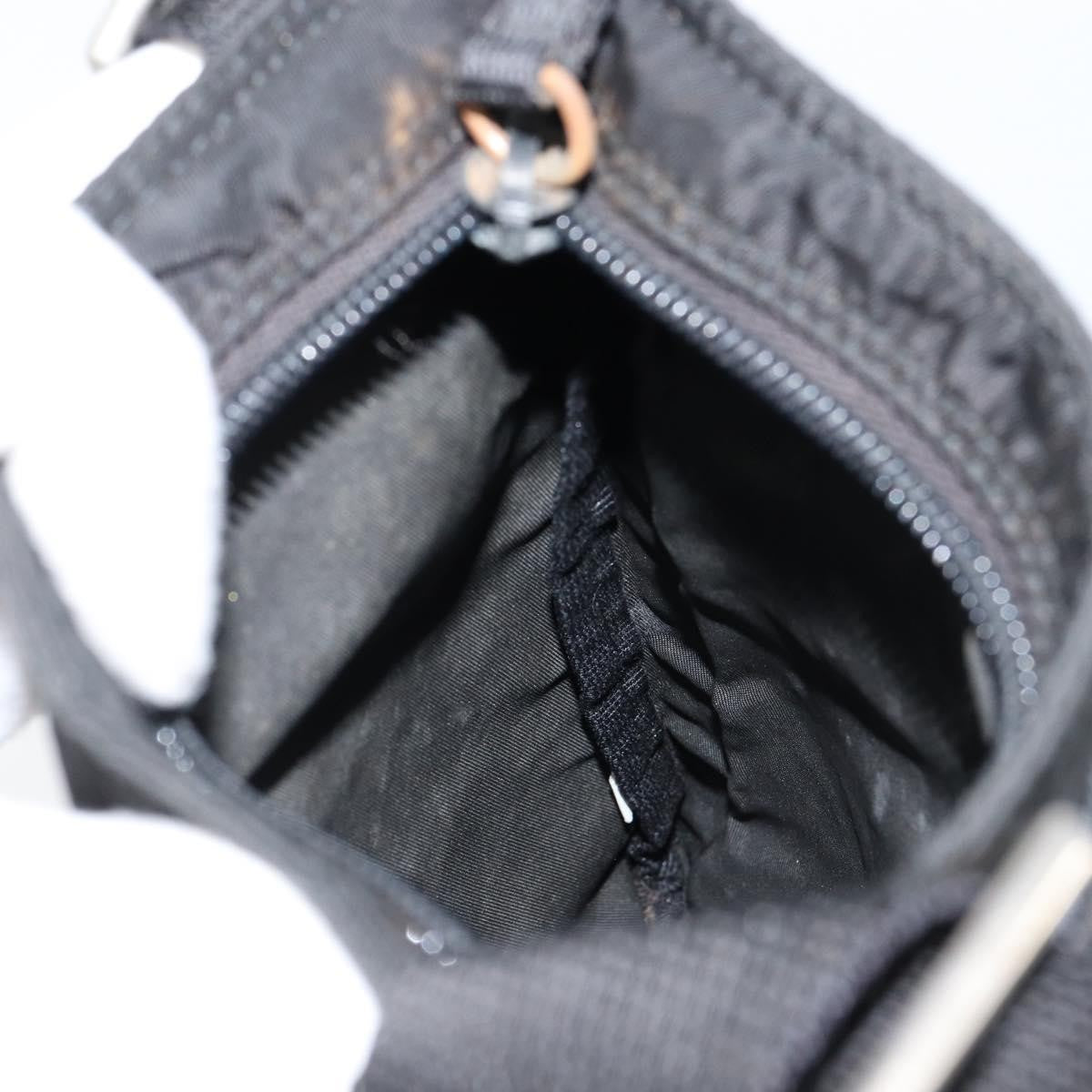 Prada Flat Messenger Bag Tessuto, BLACK, NYLON, Shoulder bag