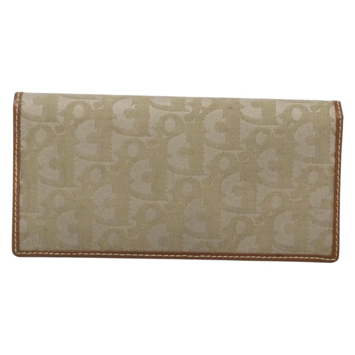 Christian Dior Trotter French Wallet Diorissimo Canvas, GREEN, CANVAS, Wallets
