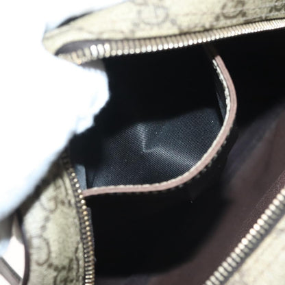 Gucci Front Zip Messenger GG Coated Canvas, BEIGE, CANVAS, Shoulder bag