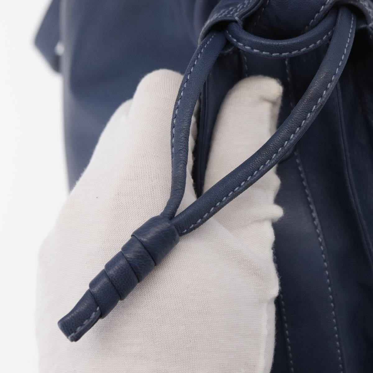 Loewe Flamenco Bag Leather, BLUE, LEATHER, Shoulder bag