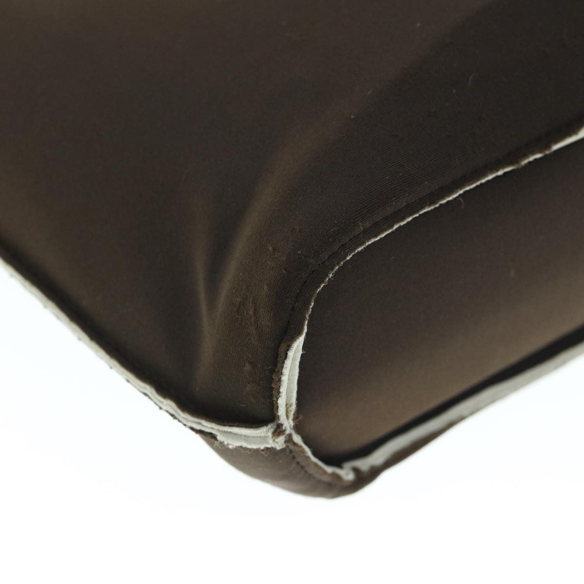 Chanel Vintage Metal Ring Tote Nylon, BROWN, NYLON, Tote bag