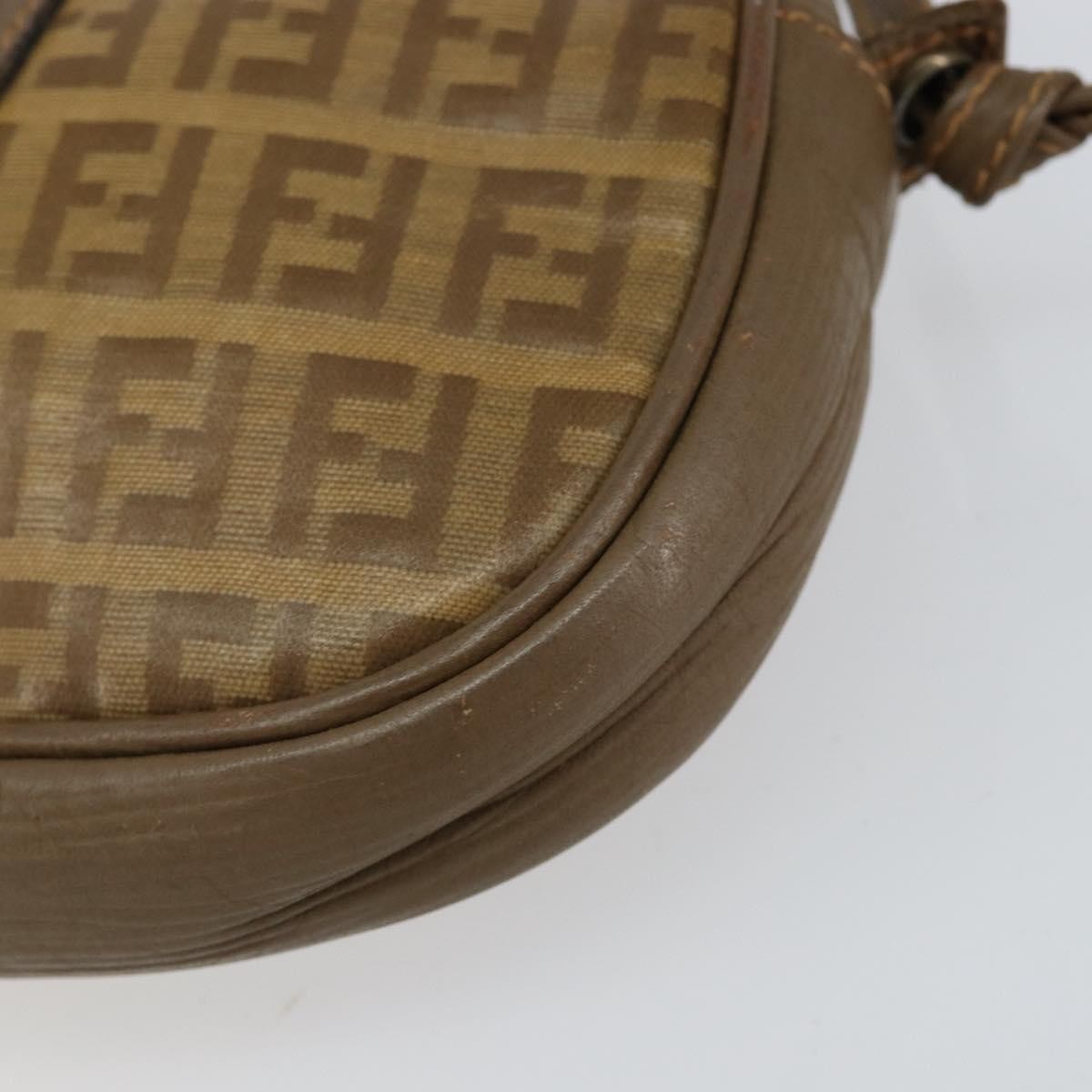 Fendi Zucchino Canvas, BEIGE, CANVAS, Shoulder bag