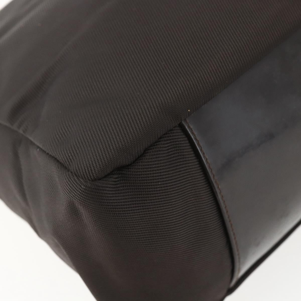 Gucci Vintage Handbag Nylon, BROWN, NYLON, Handbag