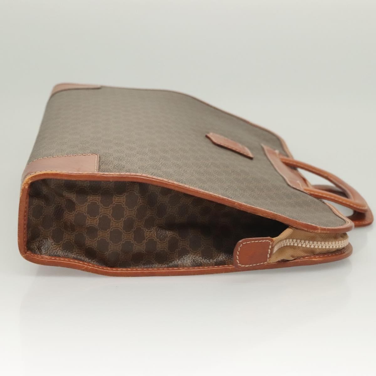 Celine Macadam Briefcase Canvas and leather, BROWN, CANVAS, Briefcase