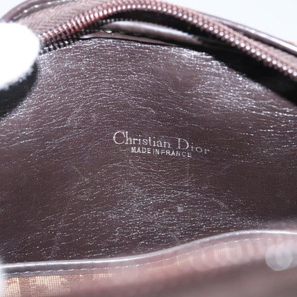 Christian Dior Vintage CD Trotter Handbag Canvas, BROWN, CANVAS, Handbag