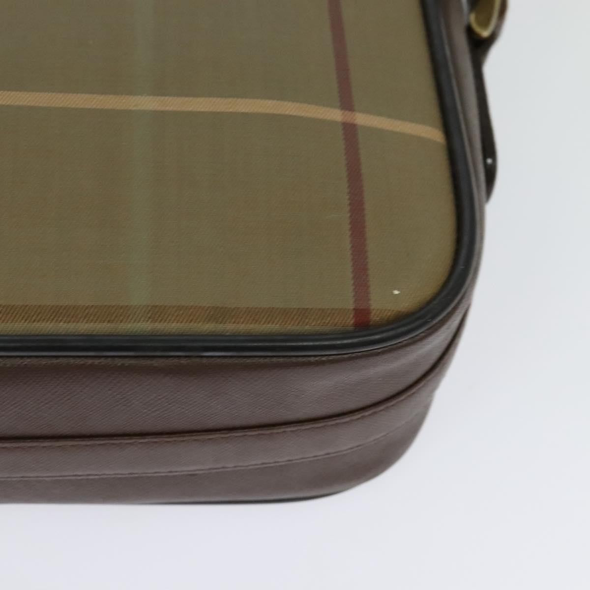 Burberry Nova check Shoulder bag Canvas, BEIGE, CANVAS, Shoulder bag