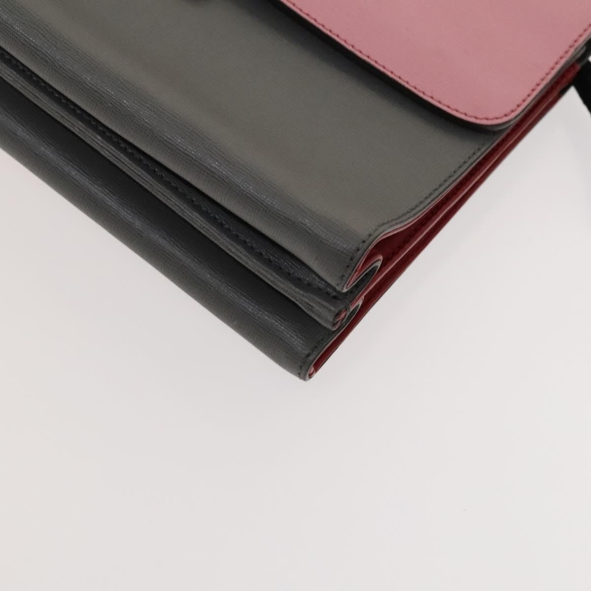 Fendi Demi Jour Satchel Leather, GRAY, LEATHER, Handbag