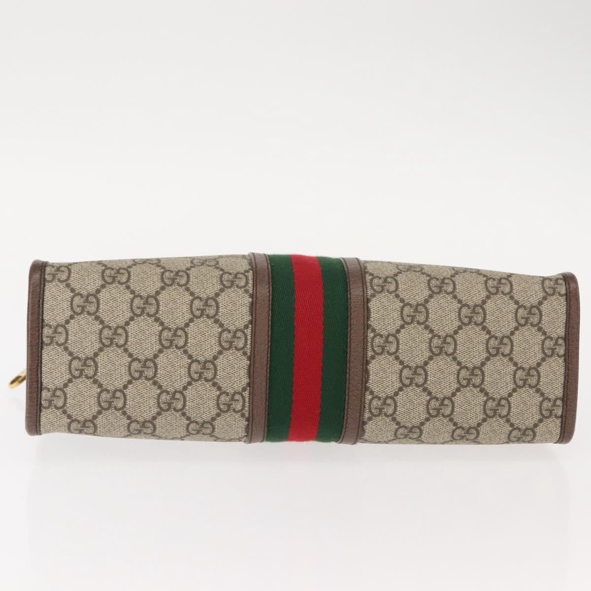 Gucci Ophidia Pouch GG Coated Canvas, BEIGE, CANVAS, Clutche & pouche