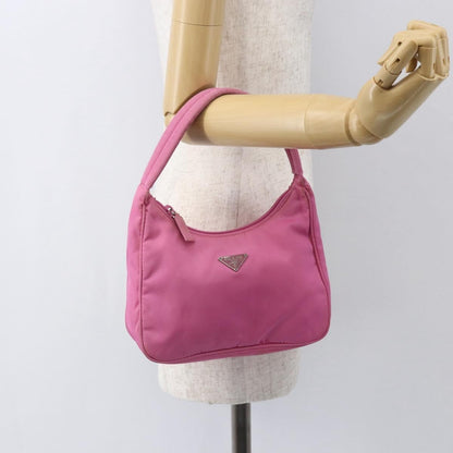 Prada Hobo Tessuto, PINK, NYLON, Handbag