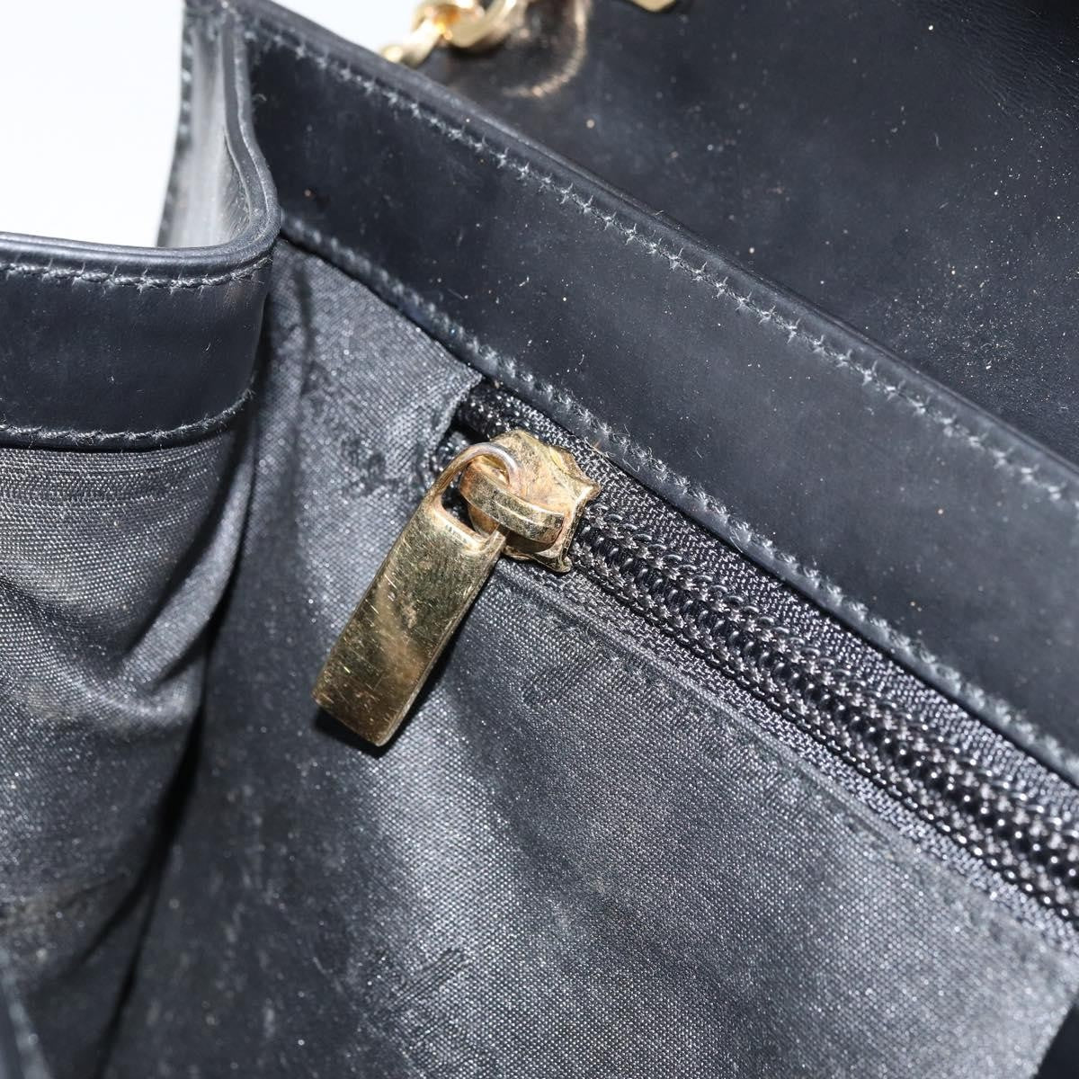 Salvatore Ferragamo Gancini Chain Shoulder bag Leather, BLACK, LEATHER, Shoulder bag