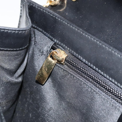 Salvatore Ferragamo Gancini Chain Shoulder bag Leather, BLACK, LEATHER, Shoulder bag