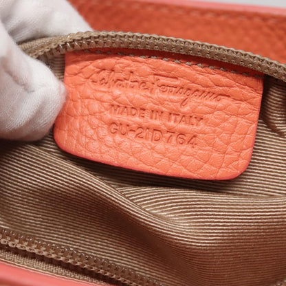 Salvatore Ferragamo Bice Tote Leather, ORANGE, LEATHER, Tote bag