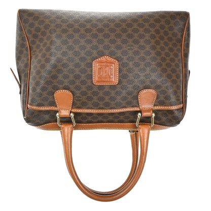 Celine Macadam Handbag Macadam with leather, BROWN, PVC, Handbag