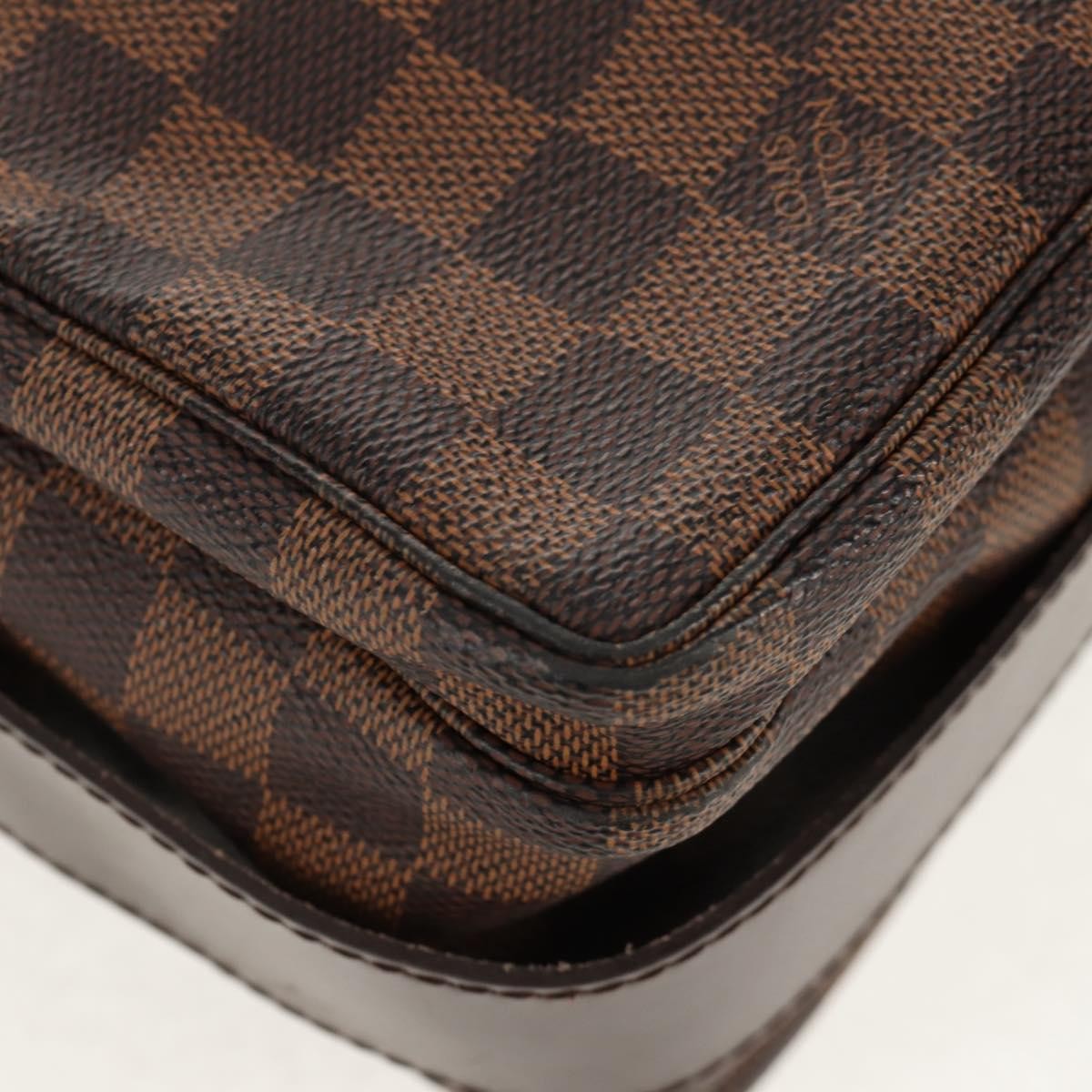 Louis Vuitton Naviglio Handbag Damier, BROWN, CANVAS, Shoulder bag