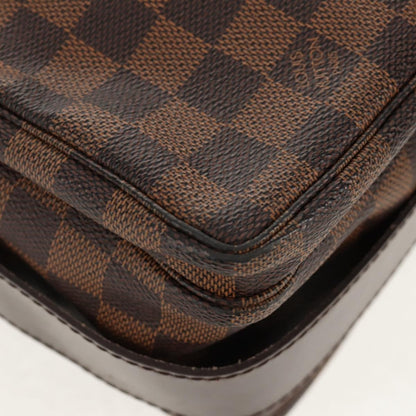 Louis Vuitton Naviglio Handbag Damier, BROWN, CANVAS, Shoulder bag