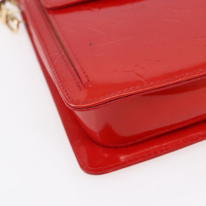 Louis Vuitton Mott Handbag Monogram Vernis, RED, PATENT_LEATHER, Clutche & pouche