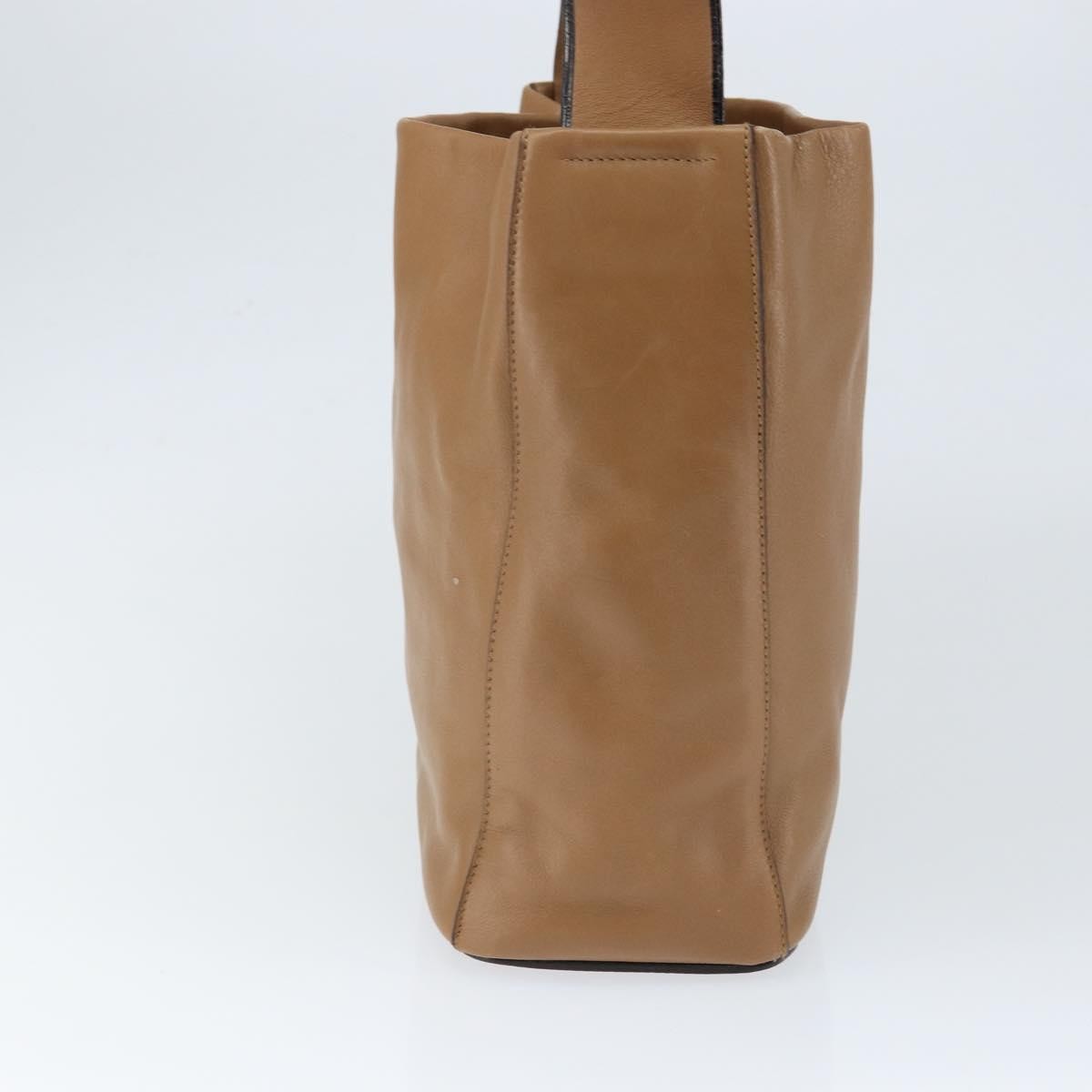 Prada Vintage Shoulder Bag Leather, BROWN, LEATHER, Shoulder bag