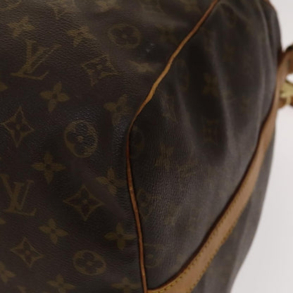 Louis Vuitton Keepall Bandouliere Bag Monogram Canvas, BROWN, CANVAS, Travel bag