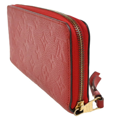 Louis Vuitton Portefeuille zippy Monogramme Empreinte Monogramme Empreinte, RED, LEATHER, Wallets