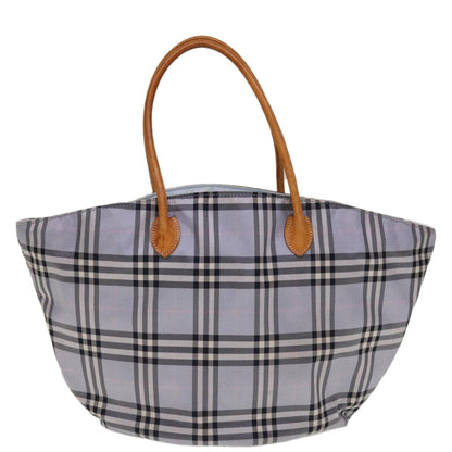 Burberry Nova Check Tote Nylon, BLUE, NYLON, Tote bag