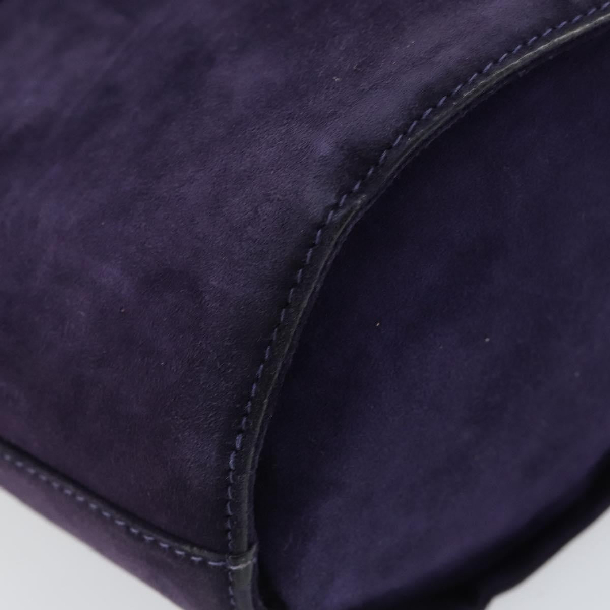 Salvatore Ferragamo Vala Handbag Suede, PURPLE, SUEDE, Handbag