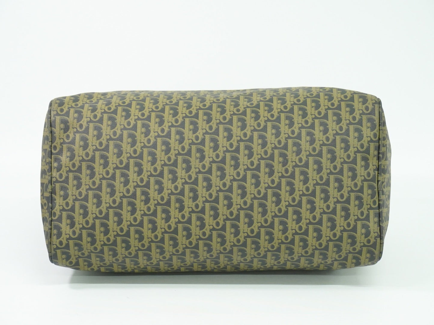 Christian Dior Vintage Trotter Boston Bag Canvas, NAVY, CANVAS, Travel bag