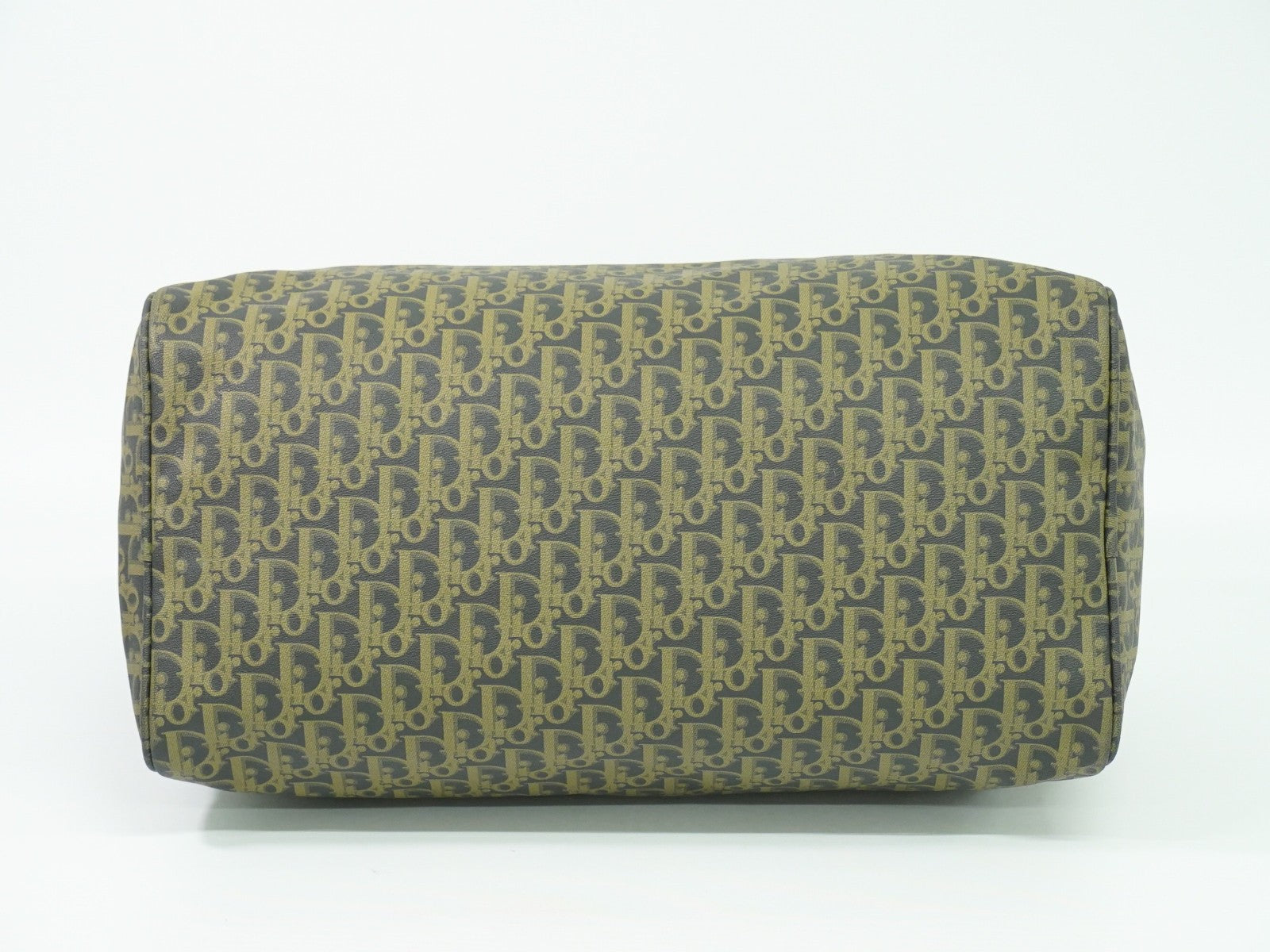 Christian Dior Vintage Trotter Boston Bag Canvas, NAVY, CANVAS, Travel bag