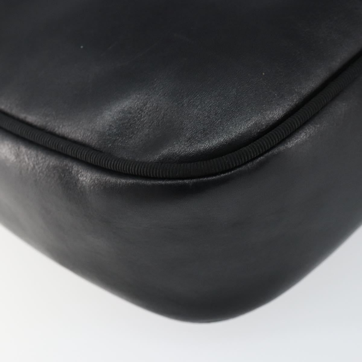 Salvatore Ferragamo Vala Shoulder Bag Leather, BLACK, LEATHER, Shoulder bag