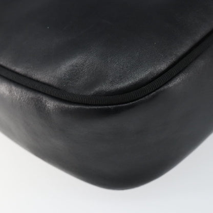 Salvatore Ferragamo Vala Shoulder Bag Leather, BLACK, LEATHER, Shoulder bag