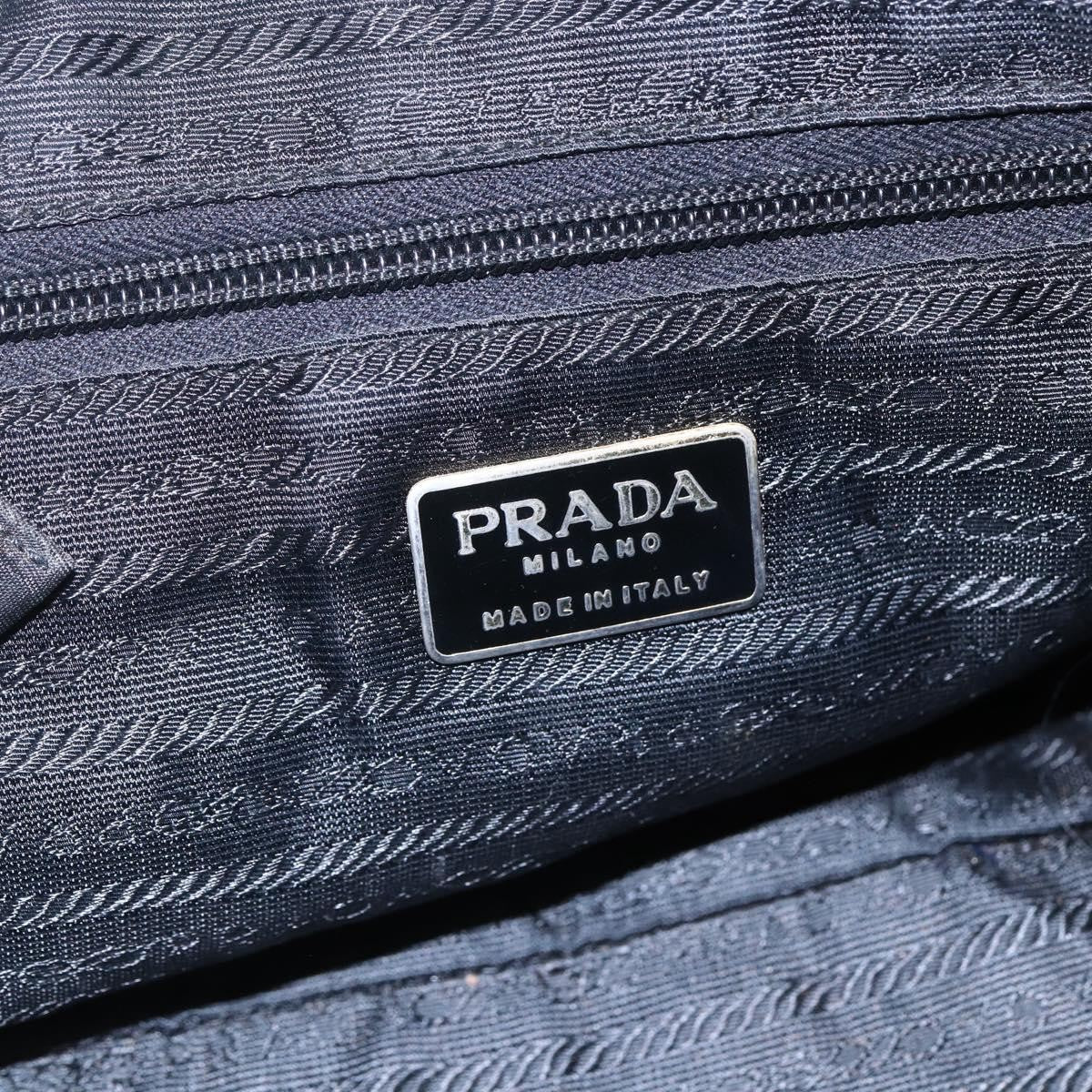Prada Vintage Handbag Tessuto, BLACK, NYLON, Handbag