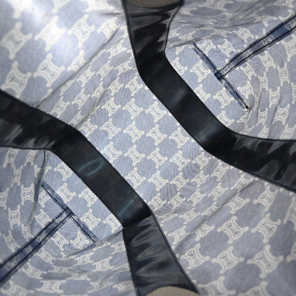 Celine Vintage Macadam Handbag Canvas, BLUE, CANVAS, Tote bag