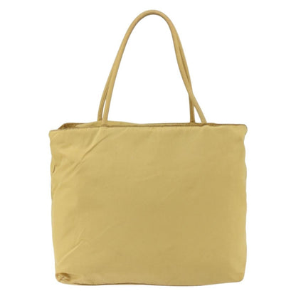 Prada Vintage Tote Tessuto, YELLOW, NYLON, Tote bag