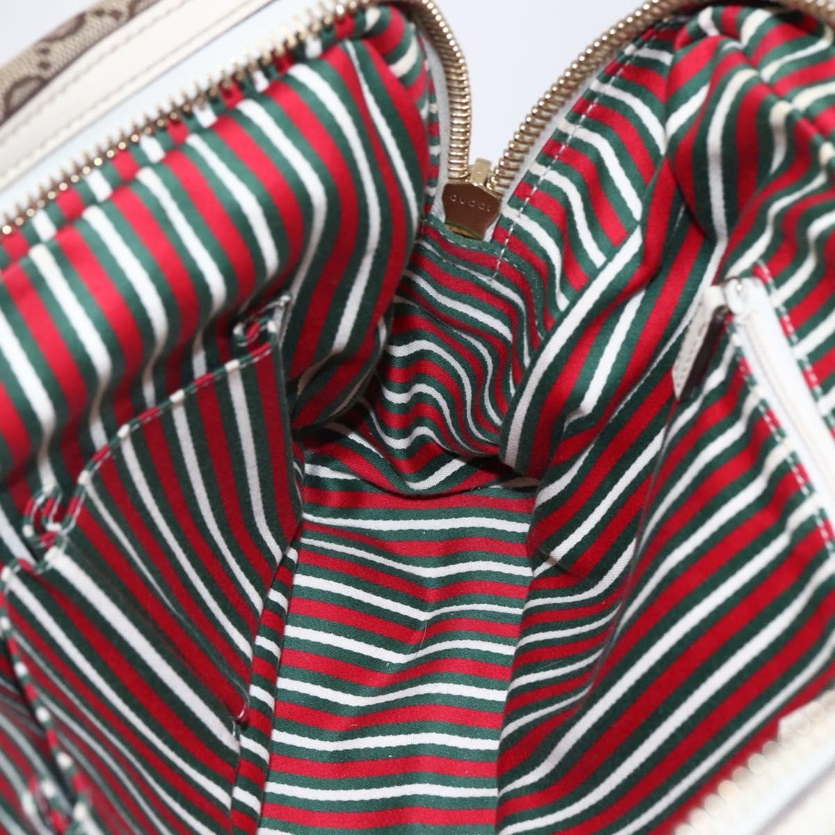 Gucci New Britt Boston Bag GG Canvas, BEIGE, CANVAS, Travel bag