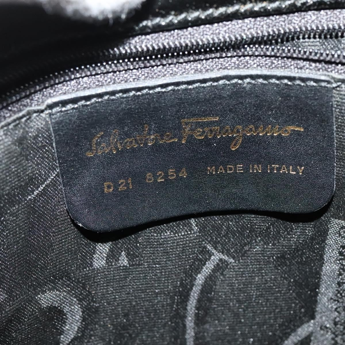 Salvatore Ferragamo Vintage Convertible Tote Patent leather, BLACK, PATENT_LEATHER, Tote bag