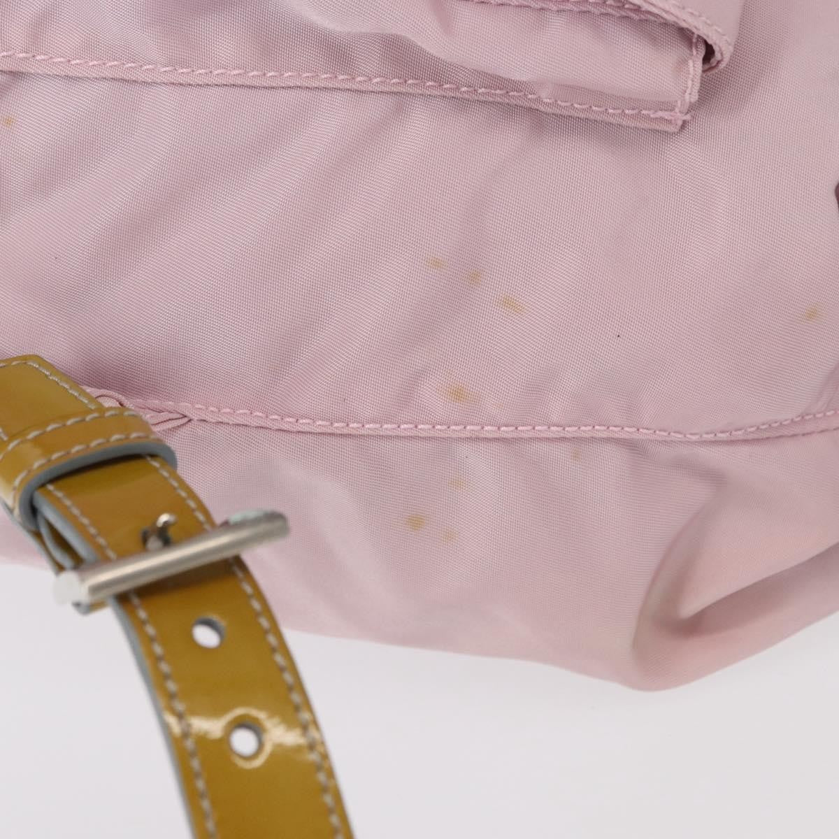 Prada Double Front Pocket Backpack Tessuto, PINK, NYLON, Backpack