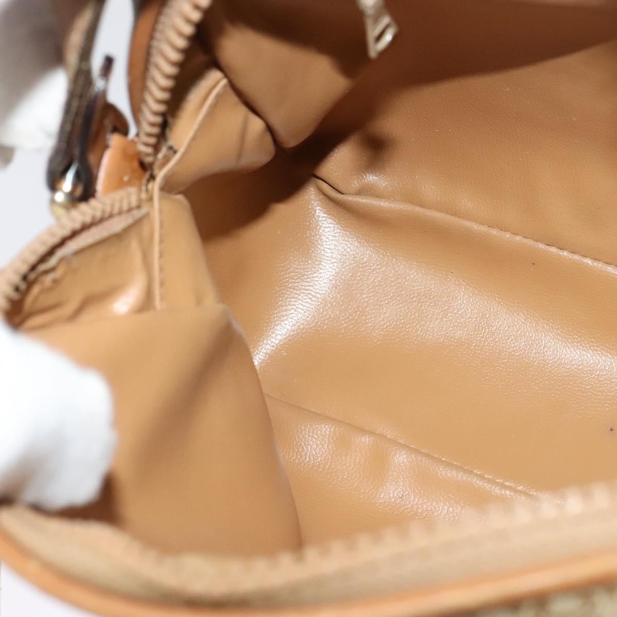 Celine Macadam Shoulder Bag PVC Leather, BEIGE, CANVAS, Shoulder bag