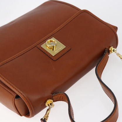 Celine Handbag Leather, BROWN, LEATHER, Handbag