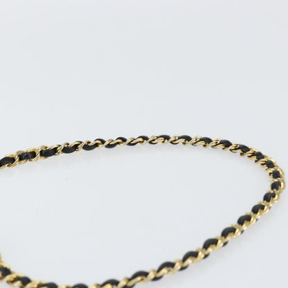 Bally Vintage Chain Shoulder Bag Quilted Leather, BLACK, LEATHER, Shoulder bag